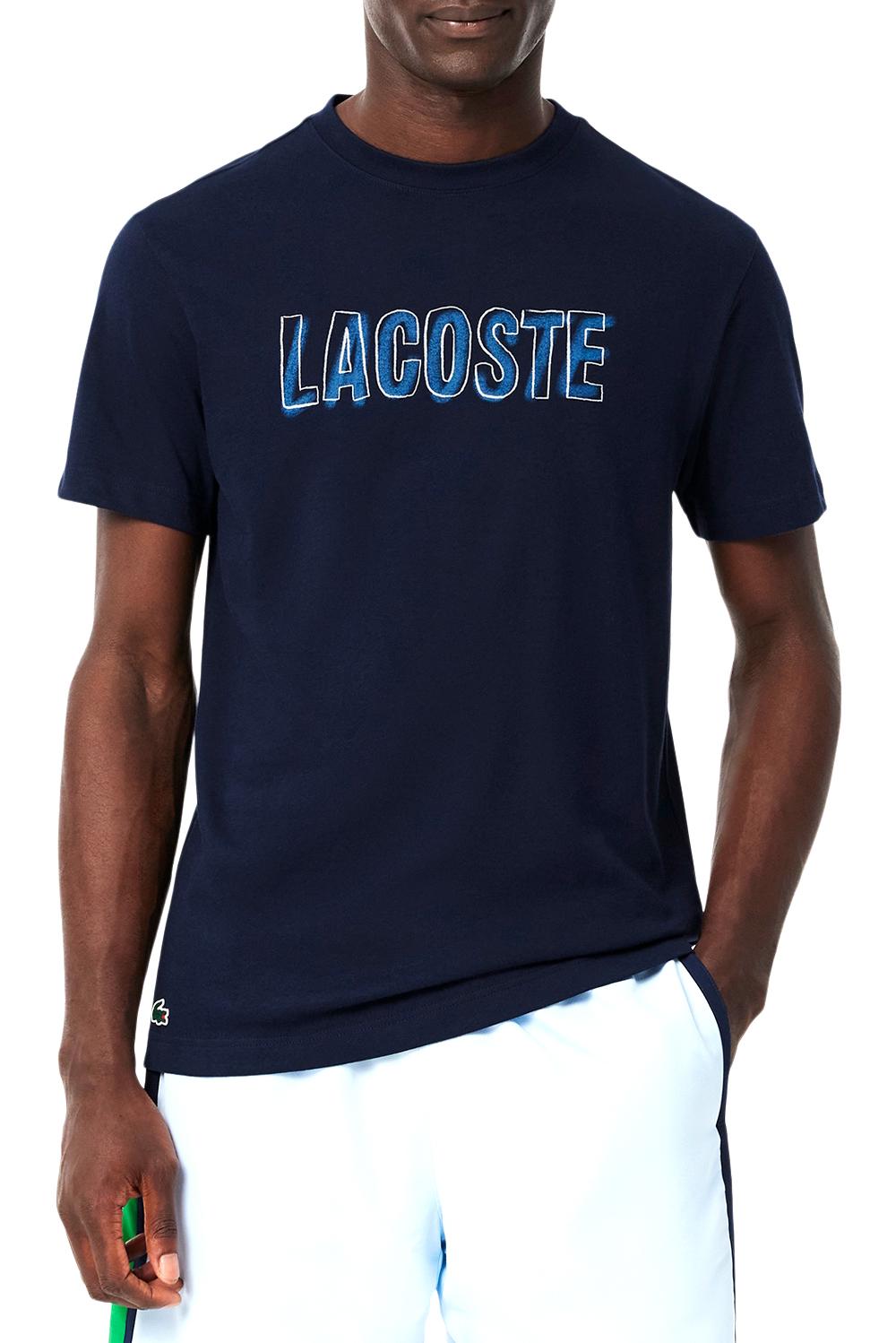  Lacoste T-shirt Logo Spelling Uomo - 2