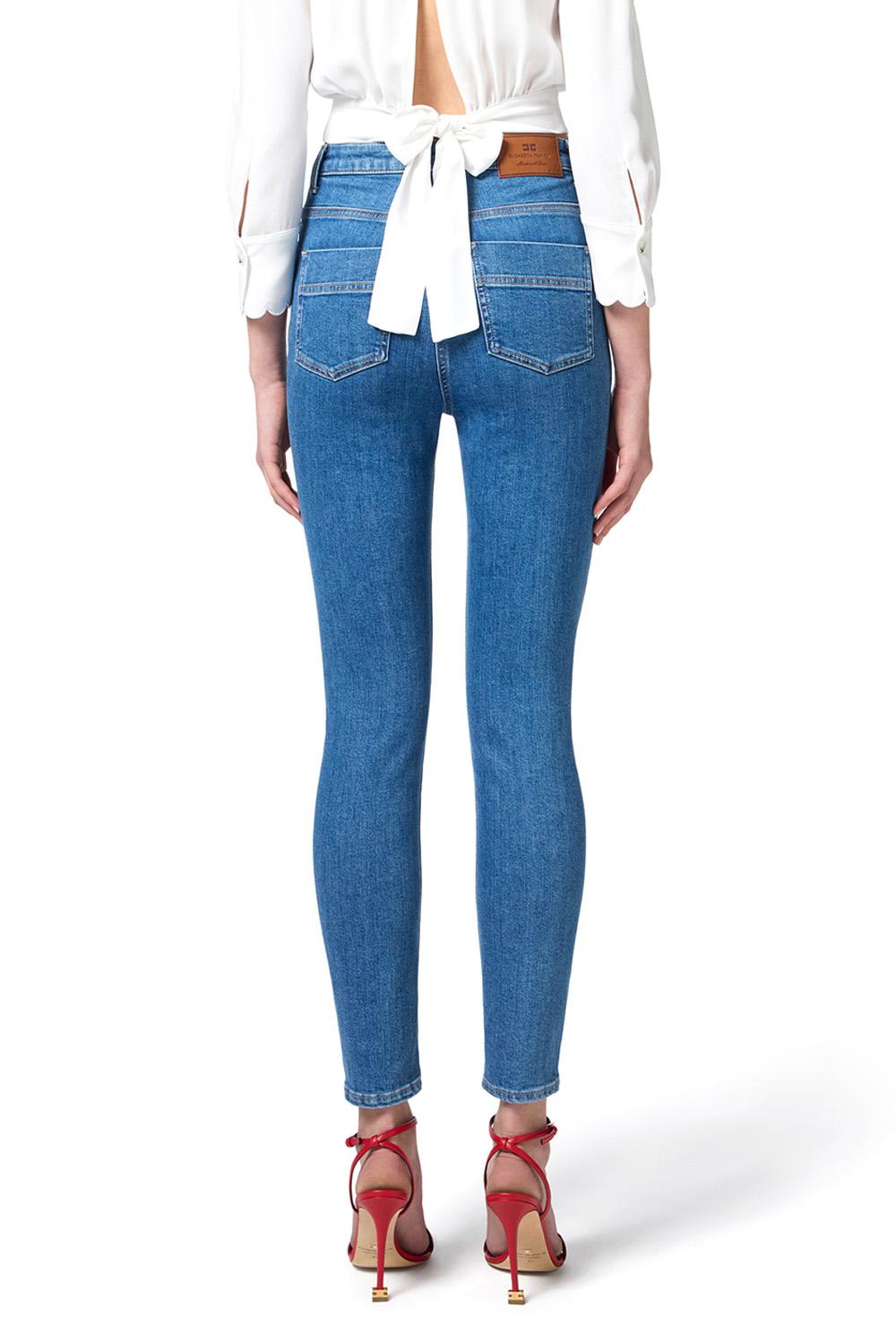  Elisabetta Franchi Jeans Skinny Light Blue Woman - 3
