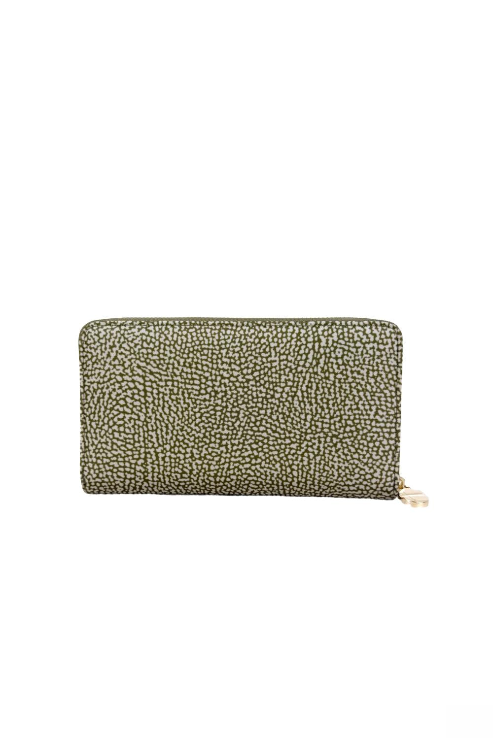  Borbonese Portafogli Zip Around Large Olive Woman - 2