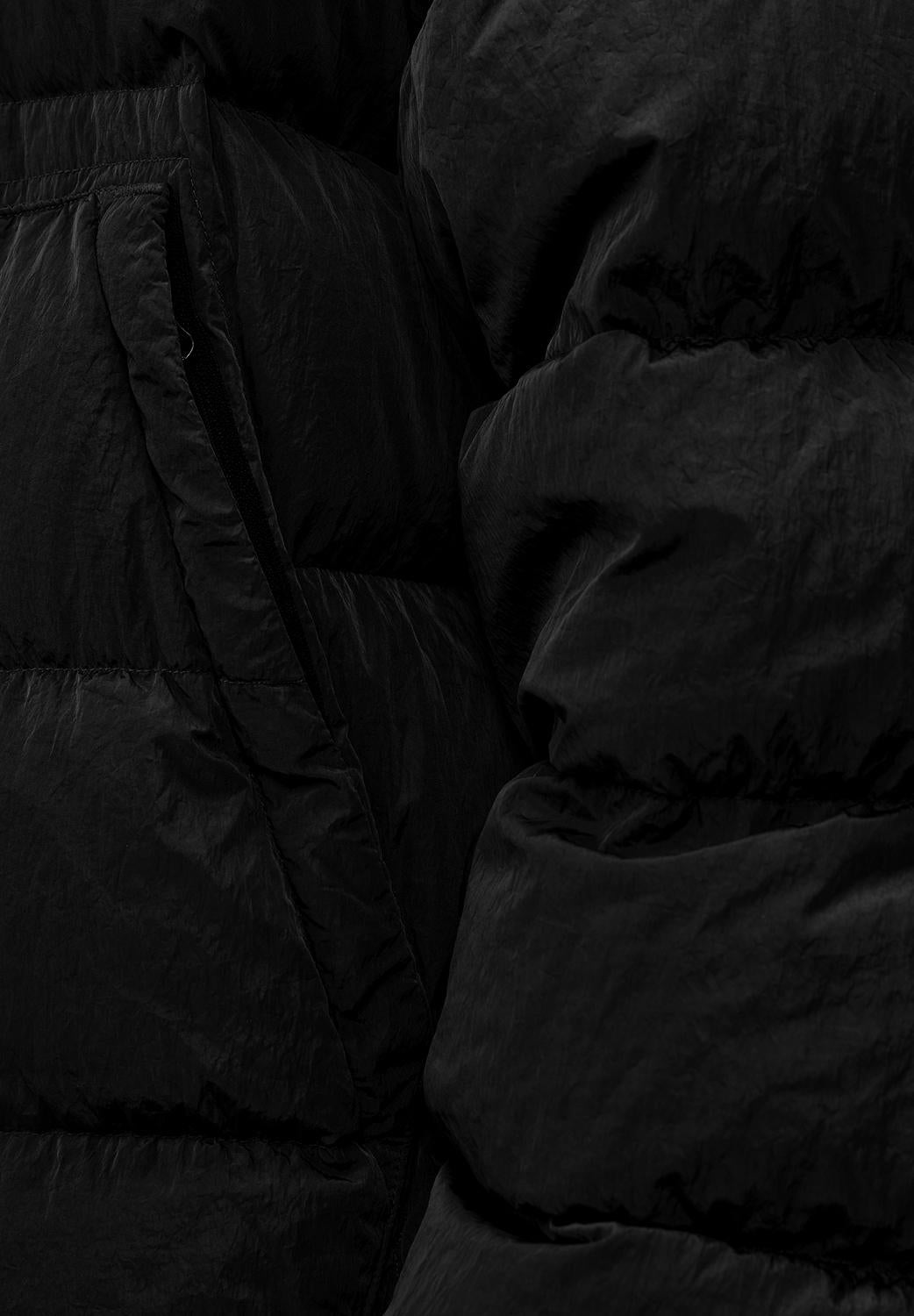  Cp Company Goggle Down Jacket Black Uomo - 4