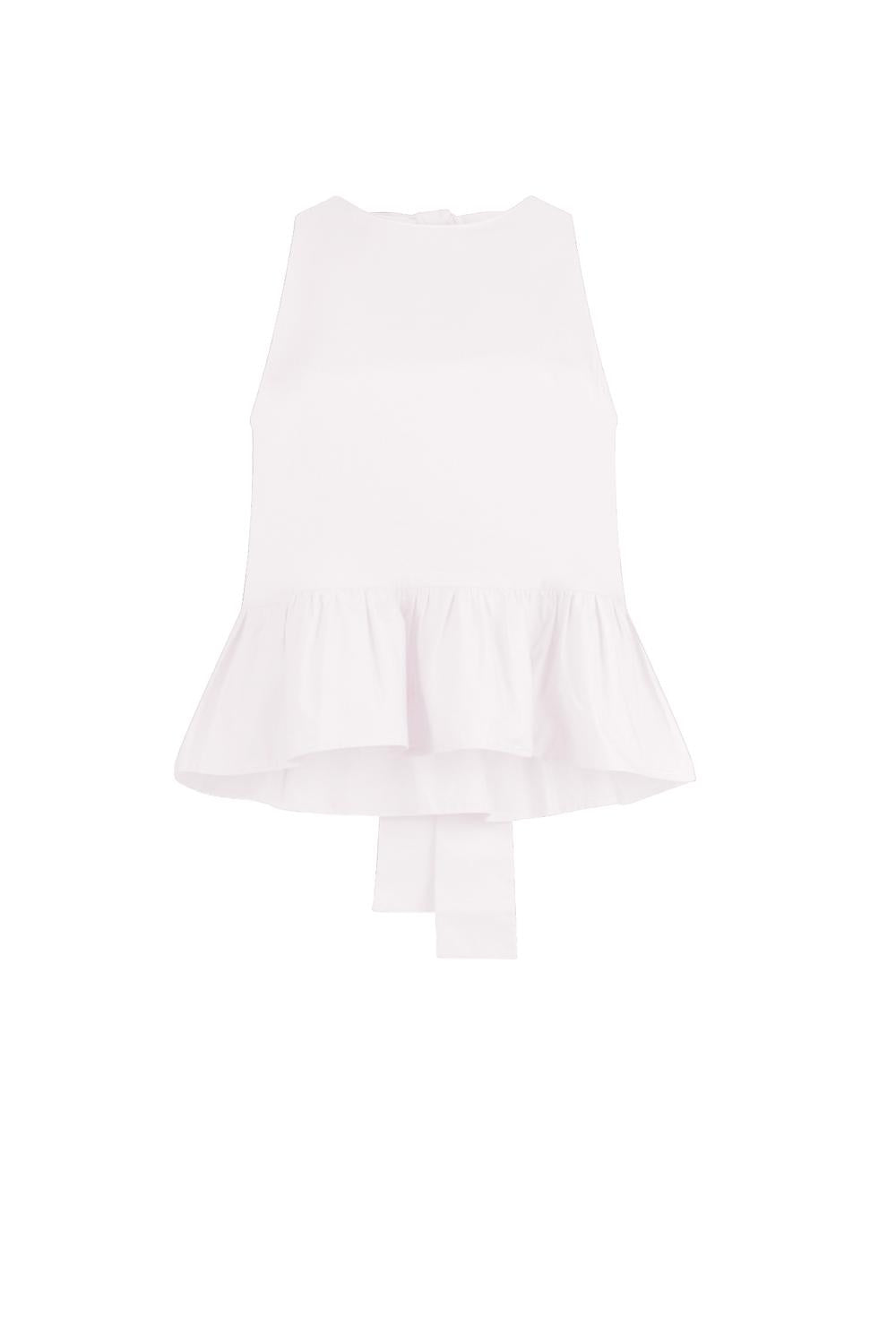  Liu Jo Top Popeline Con Fiocco Bianco Woman - 1
