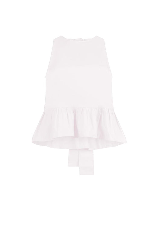 Liu Jo Top Popeline con fiocco