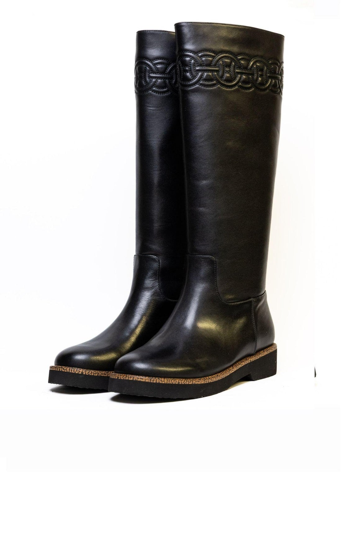  Borbonese Boot Vitello Nero Woman - 2