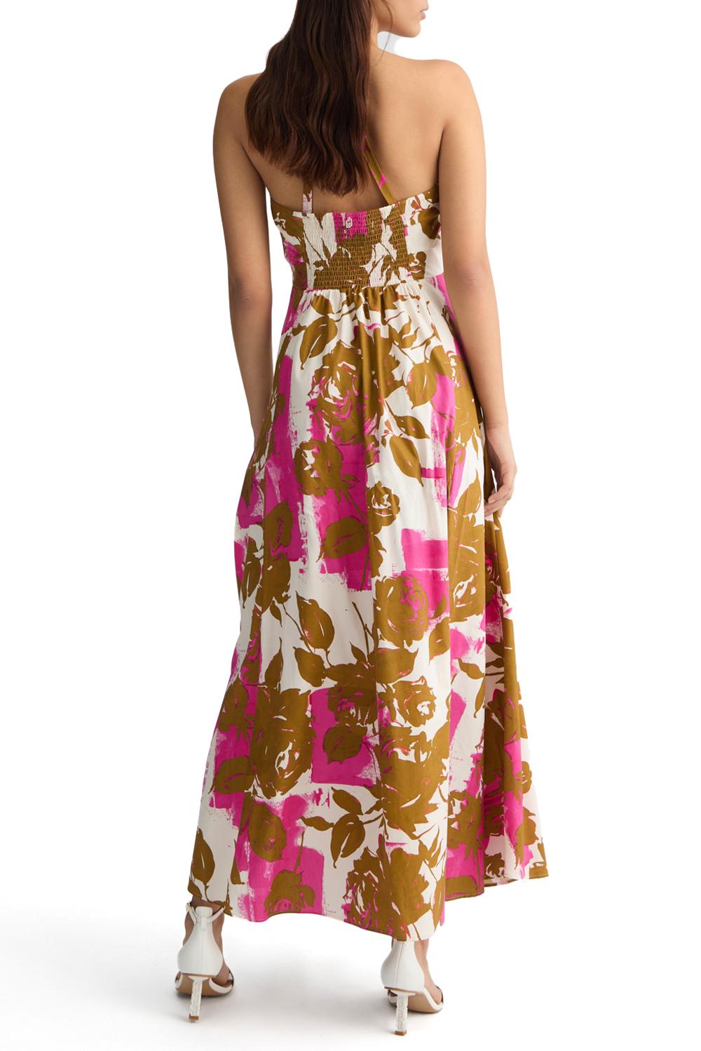  Liu Jo Abito In Popeline Pink Flowers Woman - 5