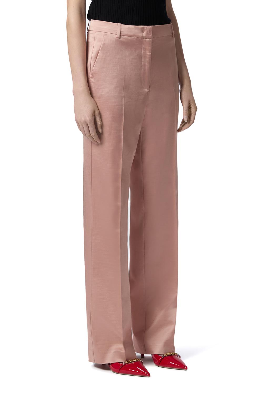  Pinko Pantaloni In Raso Rosa Nuvola Woman - 2
