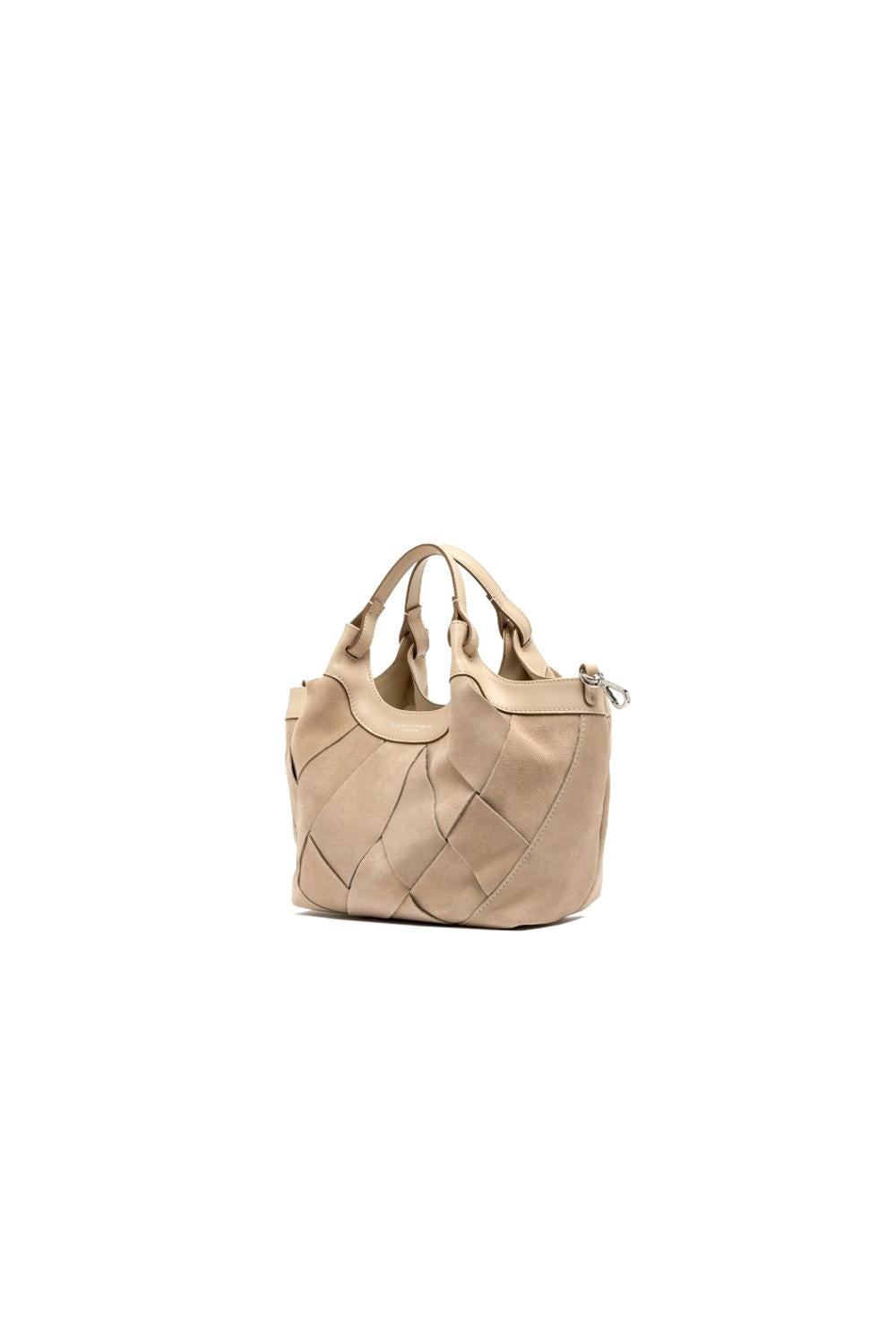  Gianni Chiarini Borsa Dua Suede Medium Nude Woman - 2