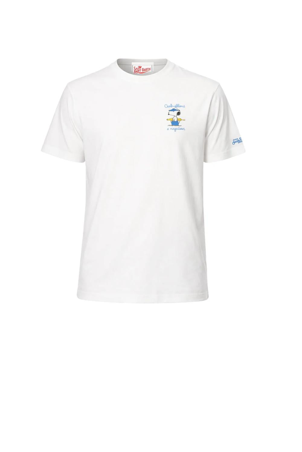  Mc2 Saint Barth T-shirt Snoopy Rigatoni 01n Uomo - 1