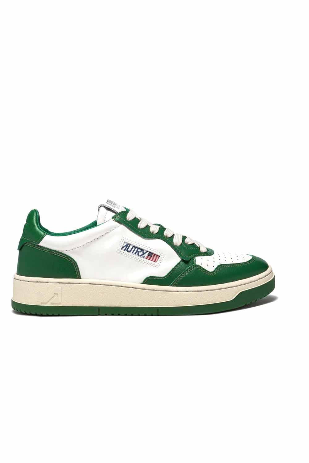  Autry Sneakers Medalist Low Wht-green Woman - 1