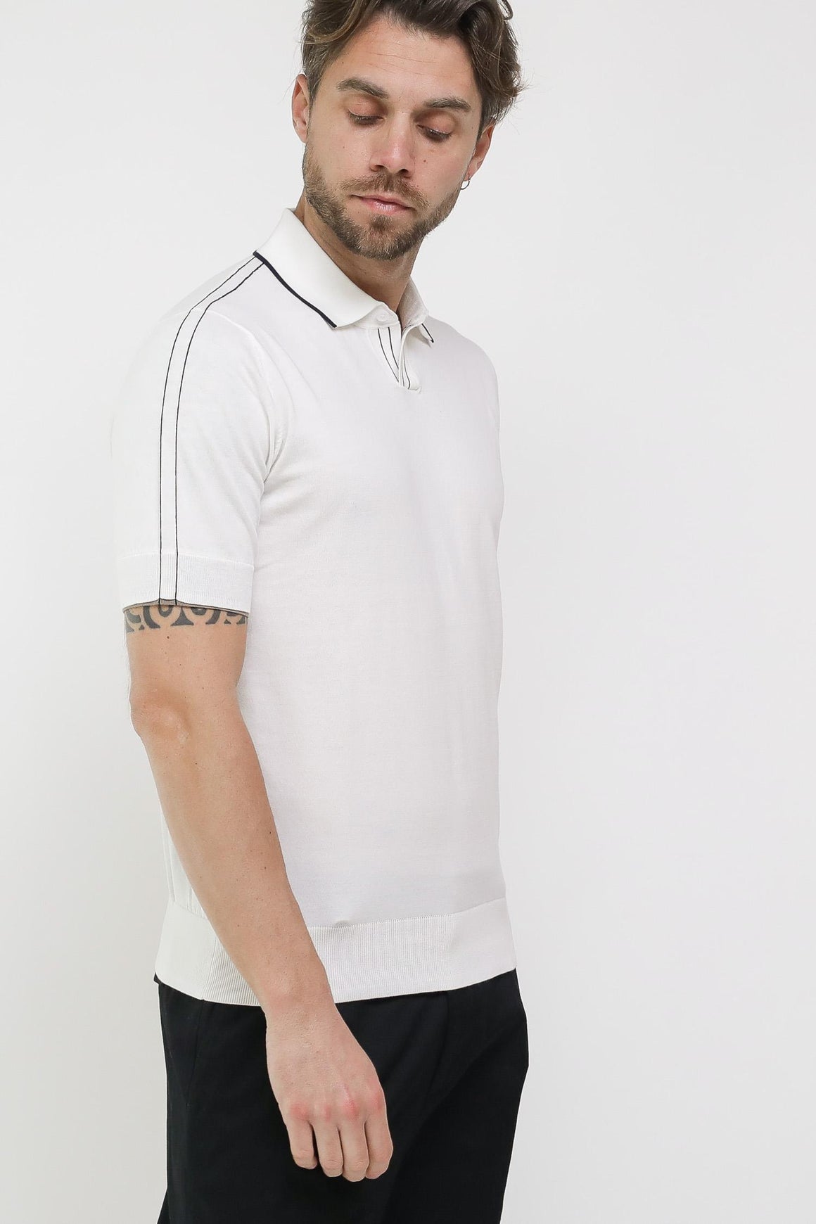  Paolo Pecora Polo Cream Uomo - 2