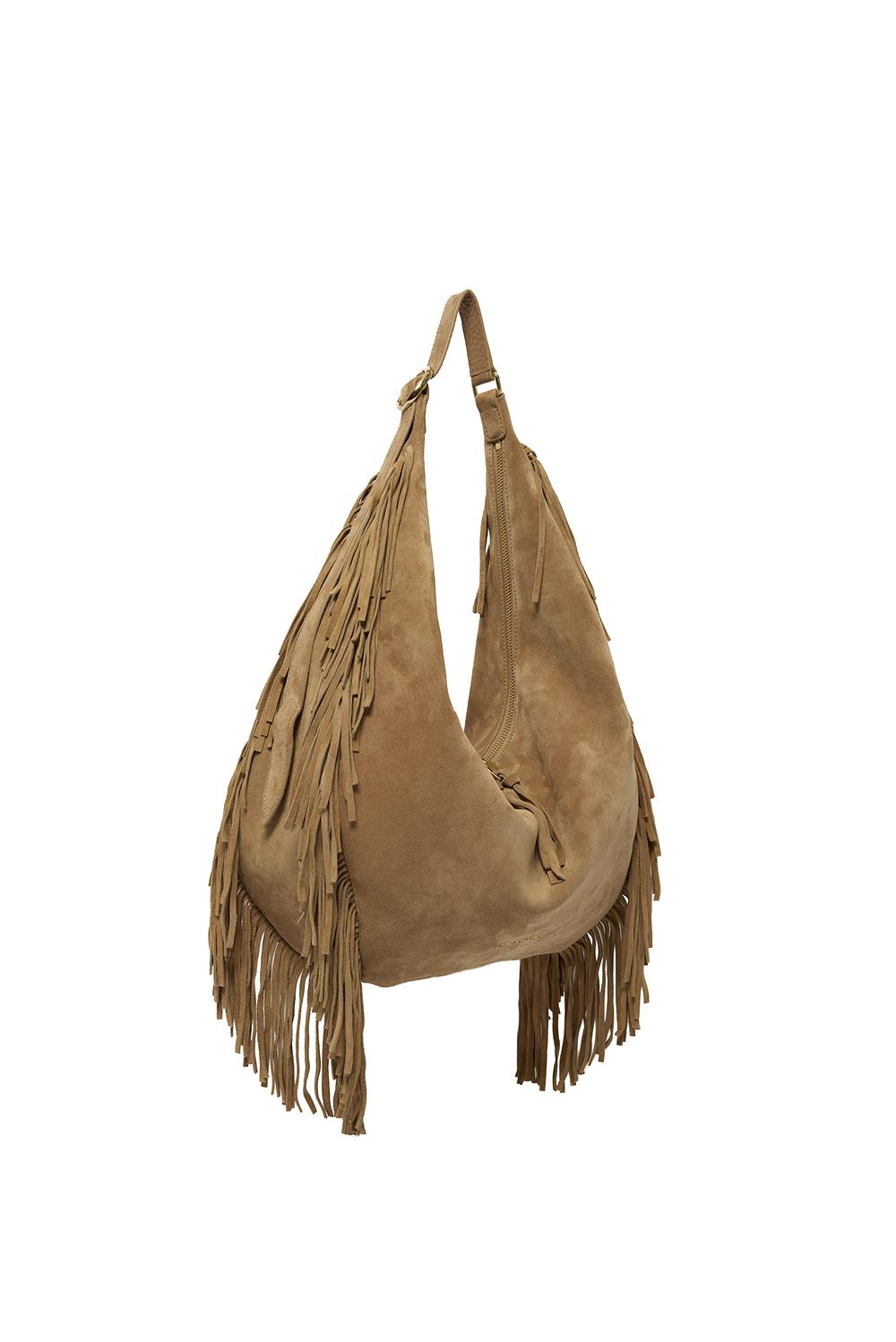  Orciani Borsa Isola Peach Fringe Small Biscotto Woman - 2