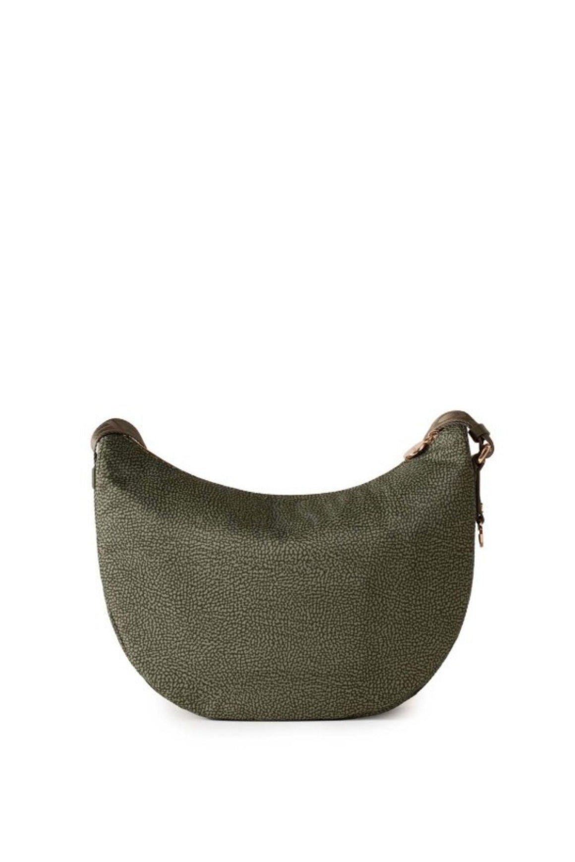  Borbonese Eco Line Luna Bag Middle Olive Woman - 3