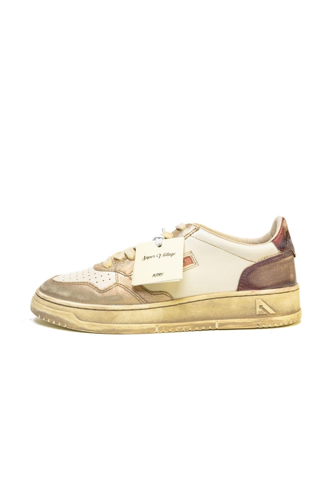  Autry Sneakers Medalist Low Vinted In Pelle Spazzolata Woman - 4
