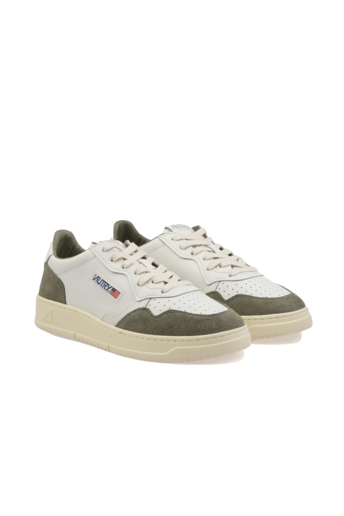  Autry Sneakers Medalist Suede Smoked Green Uomo - 2