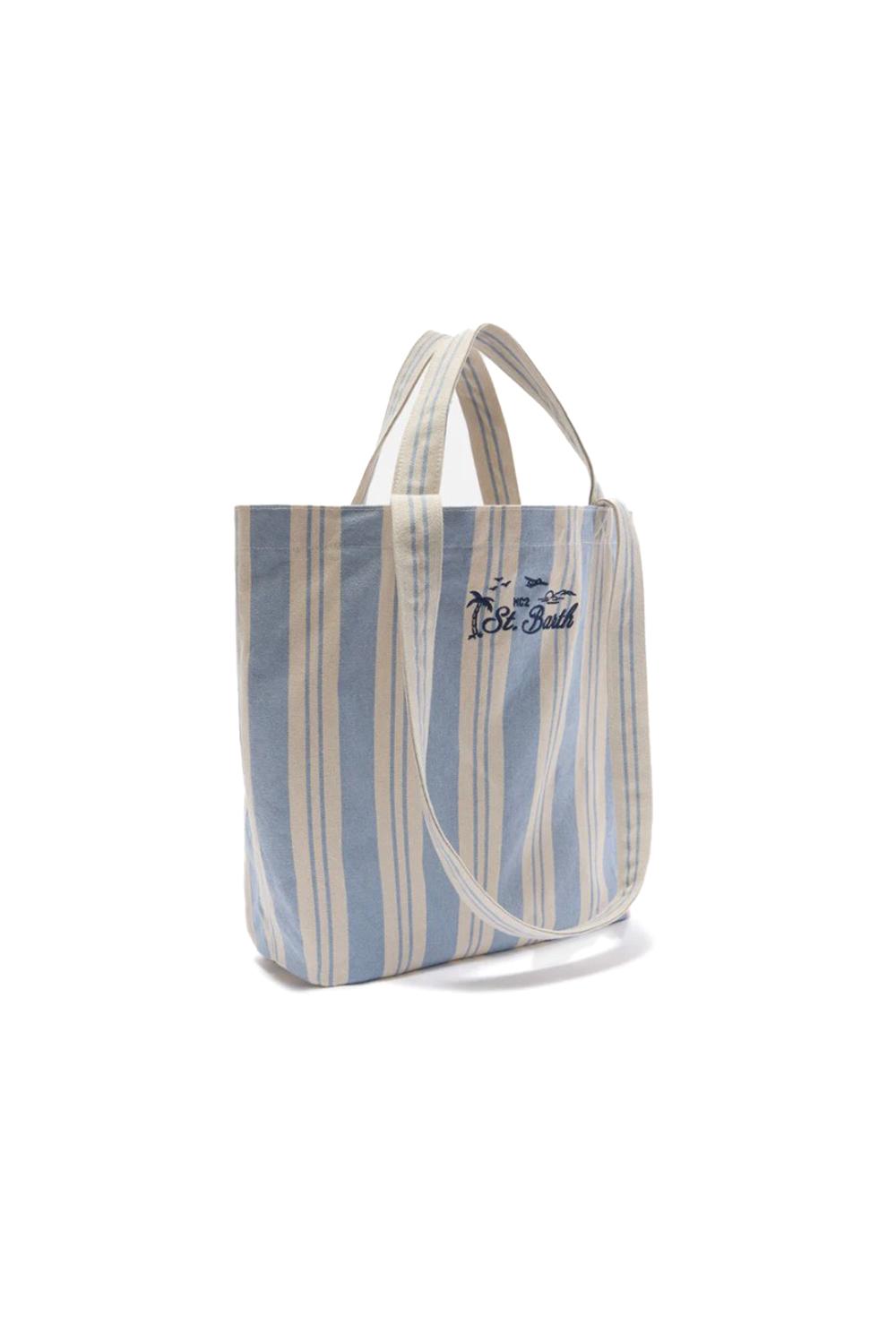  Mc2 Saint Barth Borsa Tote Essential Beach Big Stripes 3161 Woman - 2