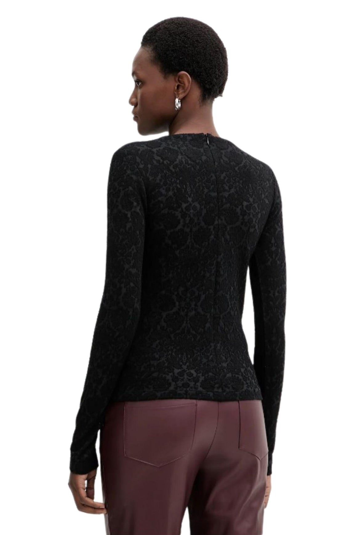  Pinko Camicetta Con Lana Colore Nero Woman - 2