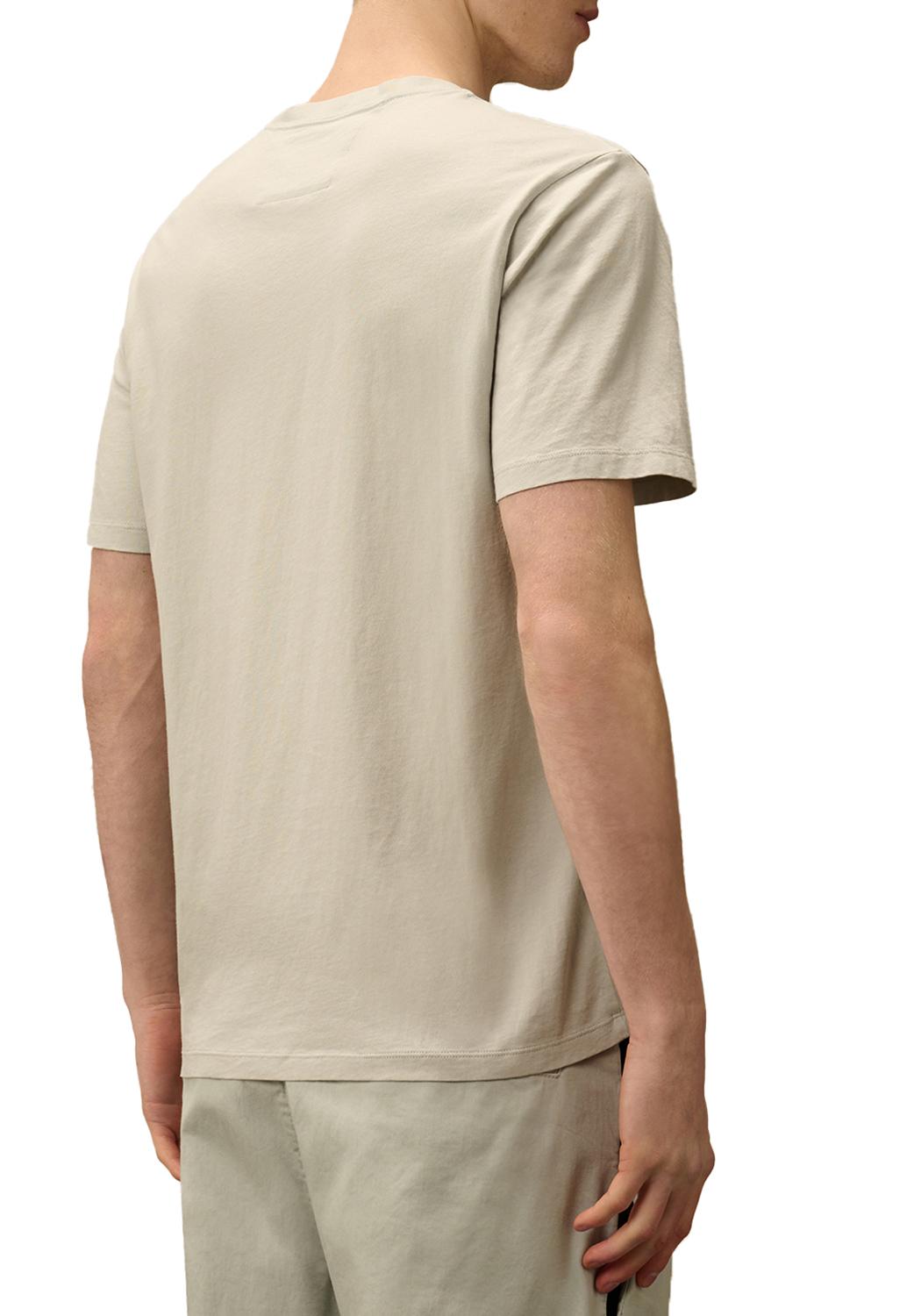  Cp Company Vertical Logo T-shirt Blue Fox Uomo - 3