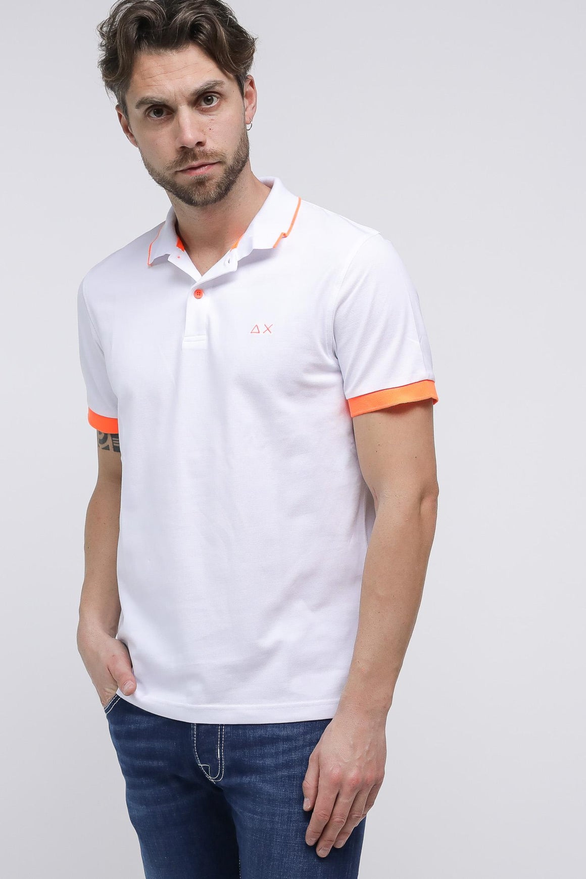  Sun 68 Polo Pique' Bianco Uomo - 2