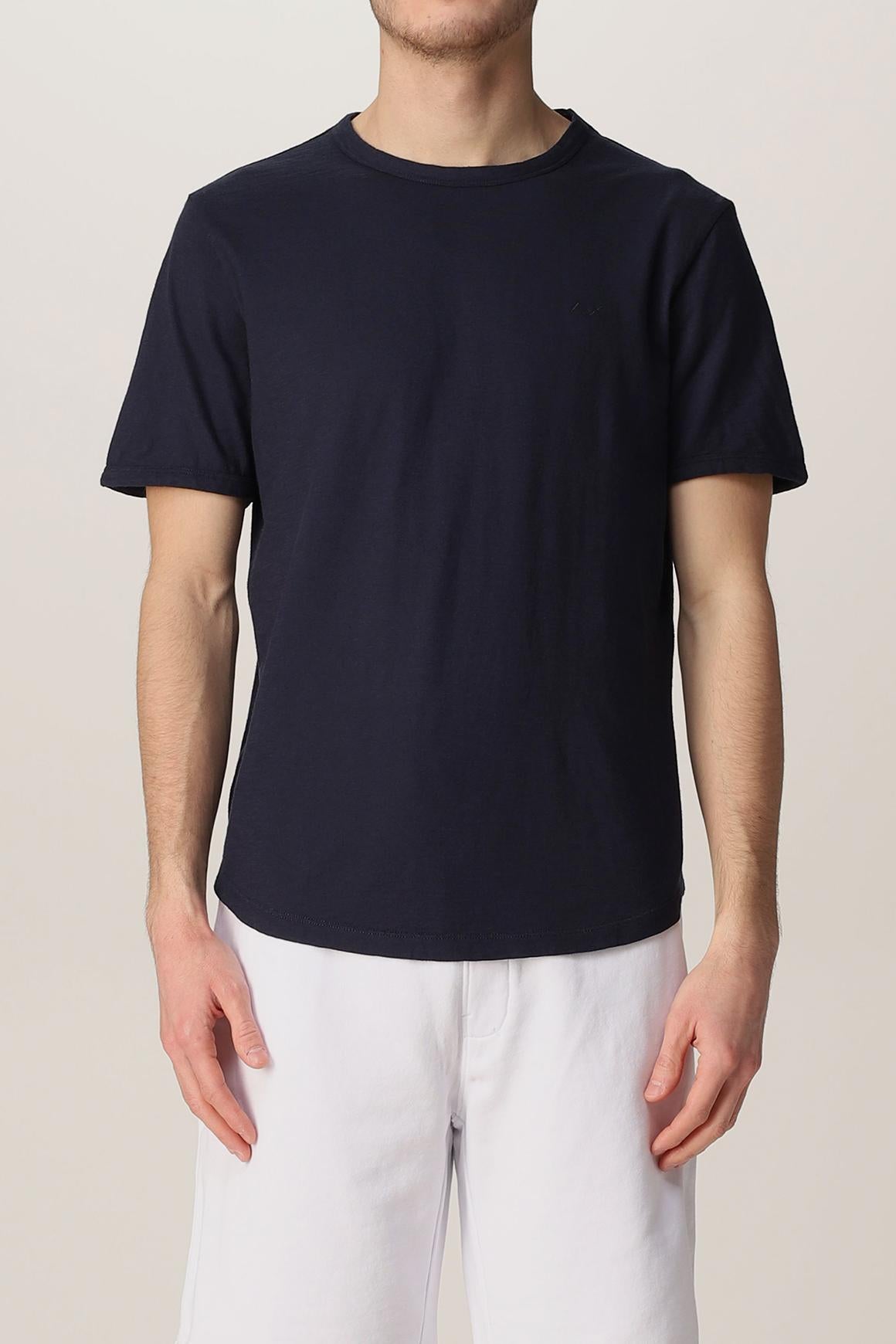  Sun 68 Sun68 T-shirt Round Navy Uomo - 1