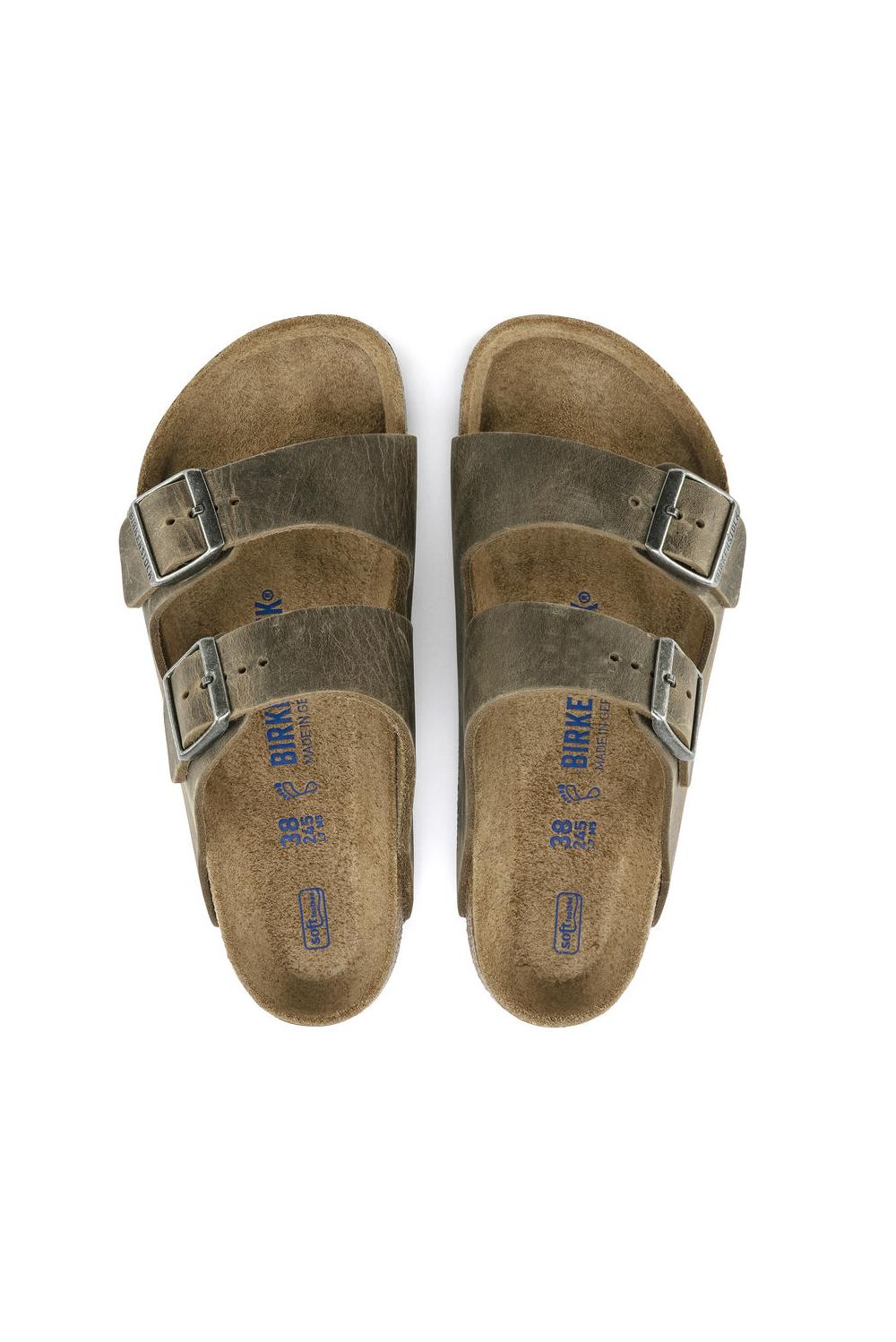  Birkenstock Arizona Soft Footbed Faded Khaki Uomo - 4
