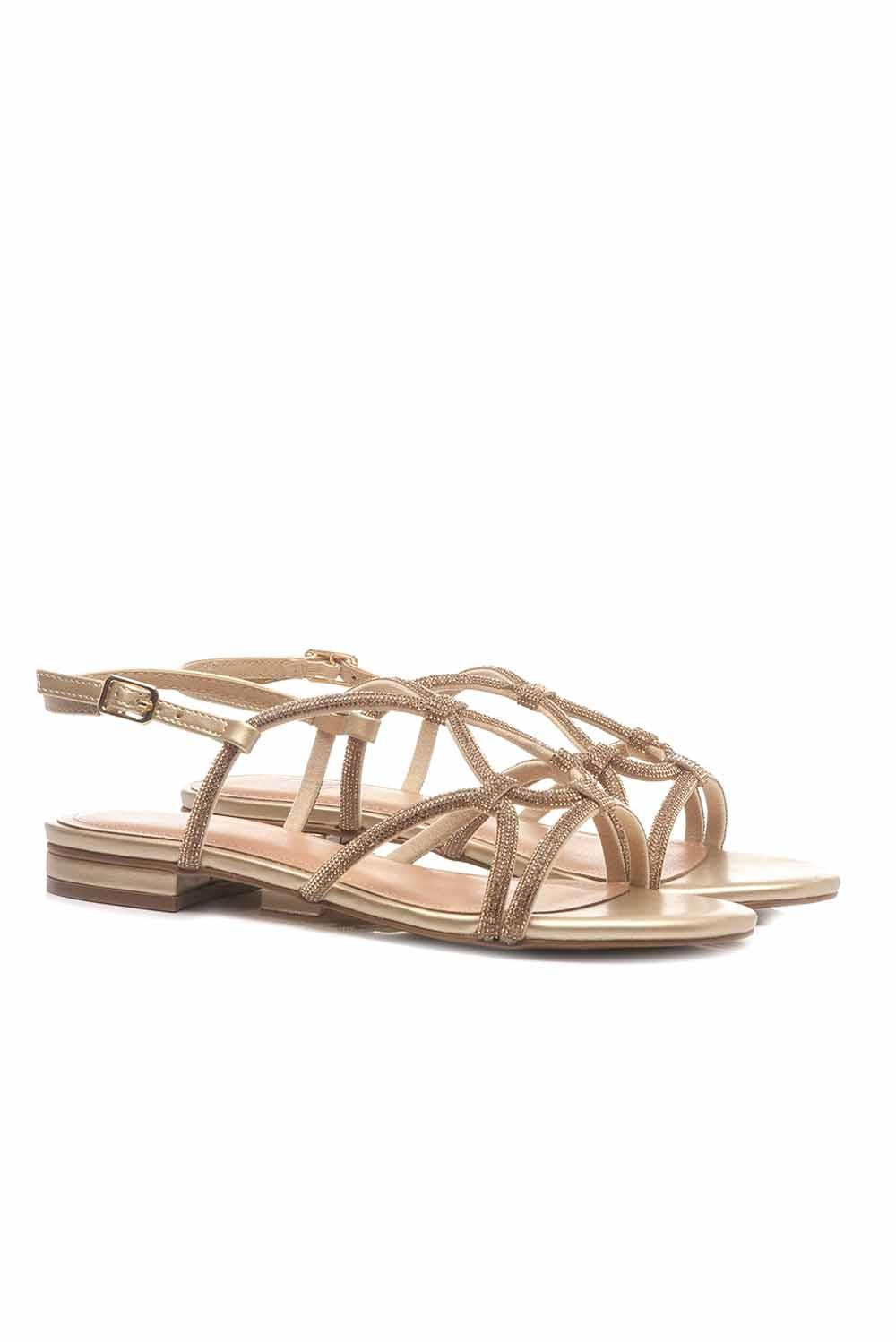  Bibi Lou Sandali Open Toe Oro Woman - 2