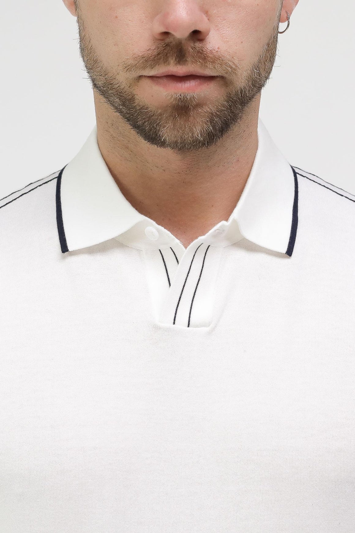  Paolo Pecora Polo Cream Uomo - 6