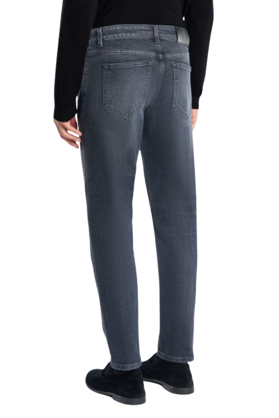  Pt Torino Jeans In Black Denim Stretch Uomo - 3