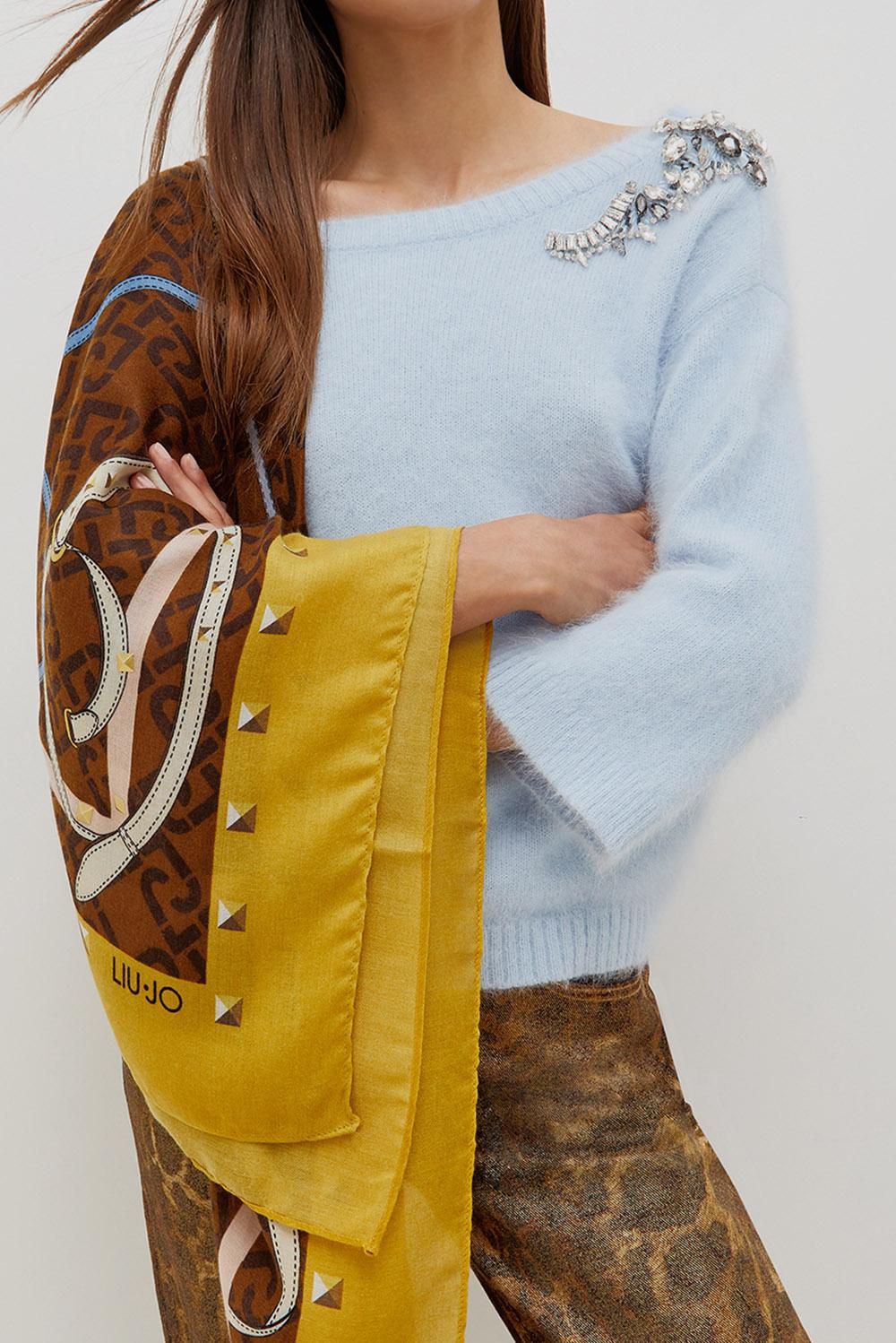  Liu Jo Foulard Con Stampa Yellow Woman - 2