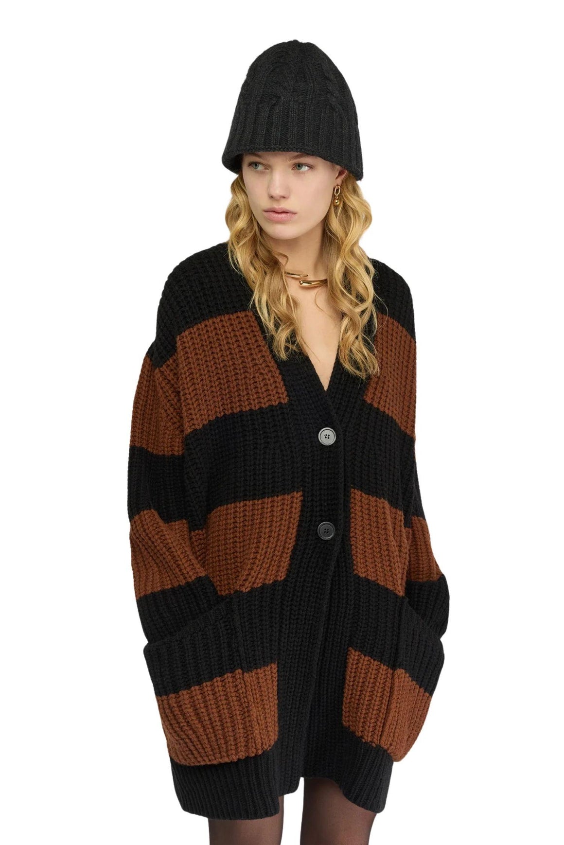  Semicouture Cardigan Chela Nero Tegola Nero-tegola Woman - 1