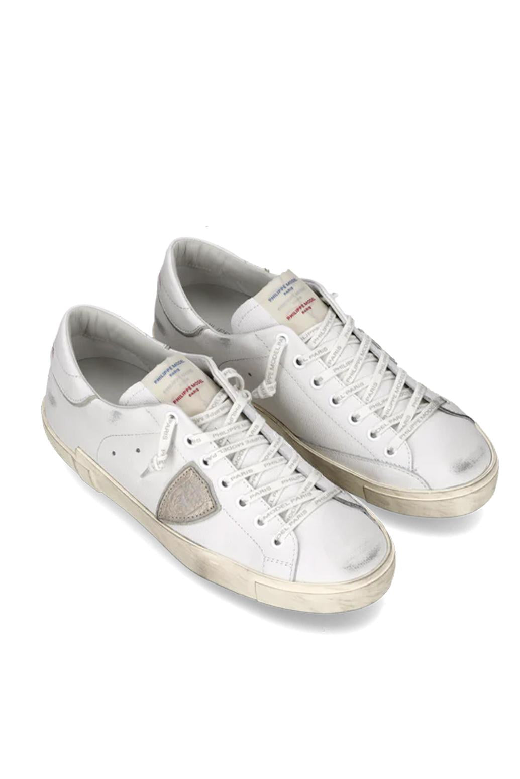  Philippe Model Sneaker Prsx Drapeau Blanc Uomo - 2