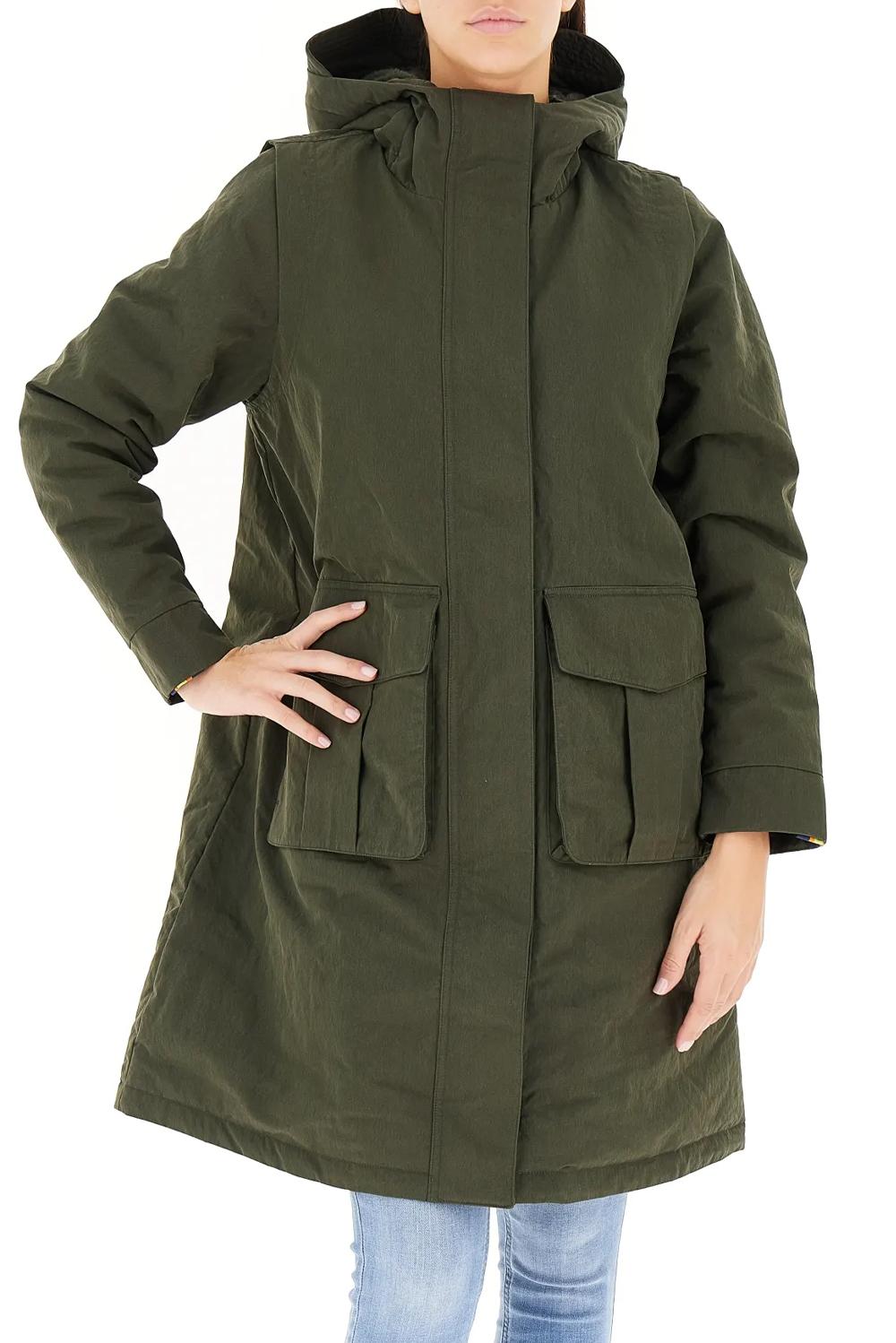  K-way Parke Brunil Green Blackish Woman - 2