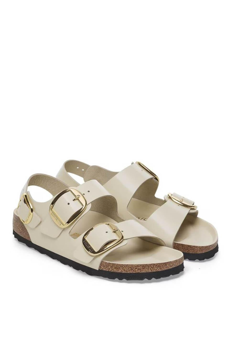  Birkenstock Milano Big Buckle Shine Ecru Woman - 2