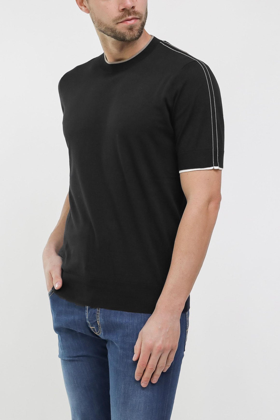  Paolo Pecora T-shirt Black Uomo - 2