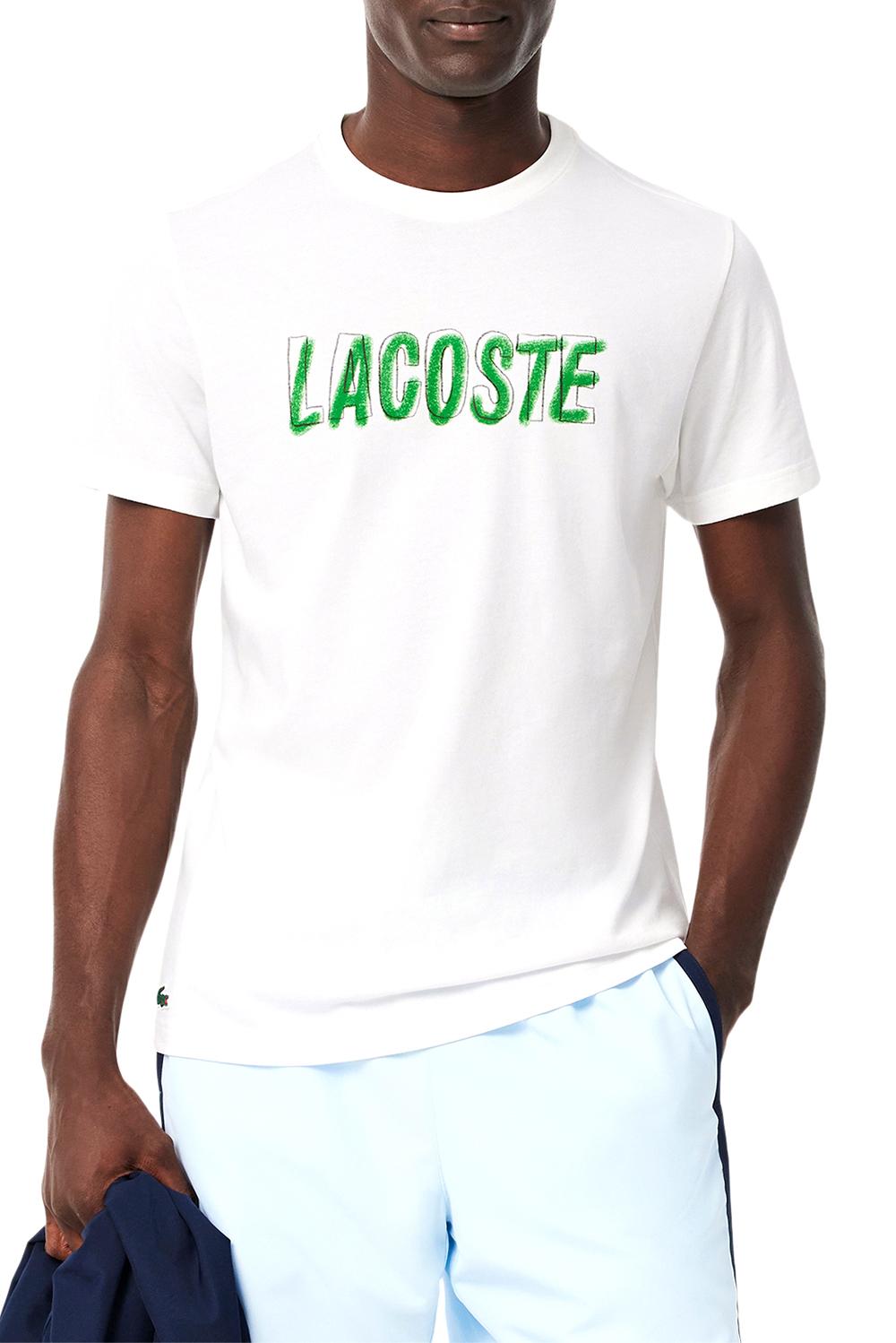  Lacoste T-shirt Logo Spelling Uomo - 2