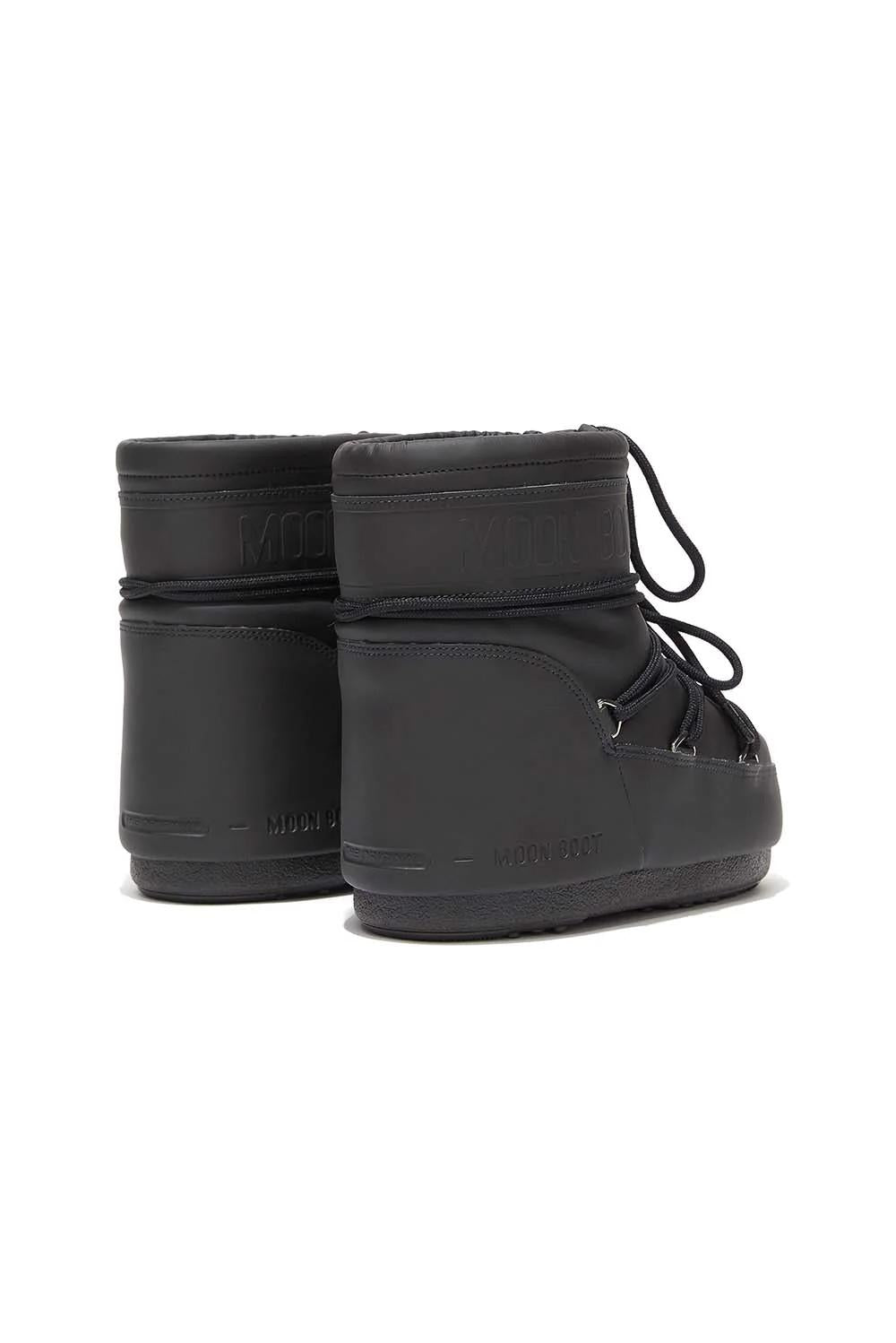  Moon Boot Icon Low Rubber Black Uomo - 2