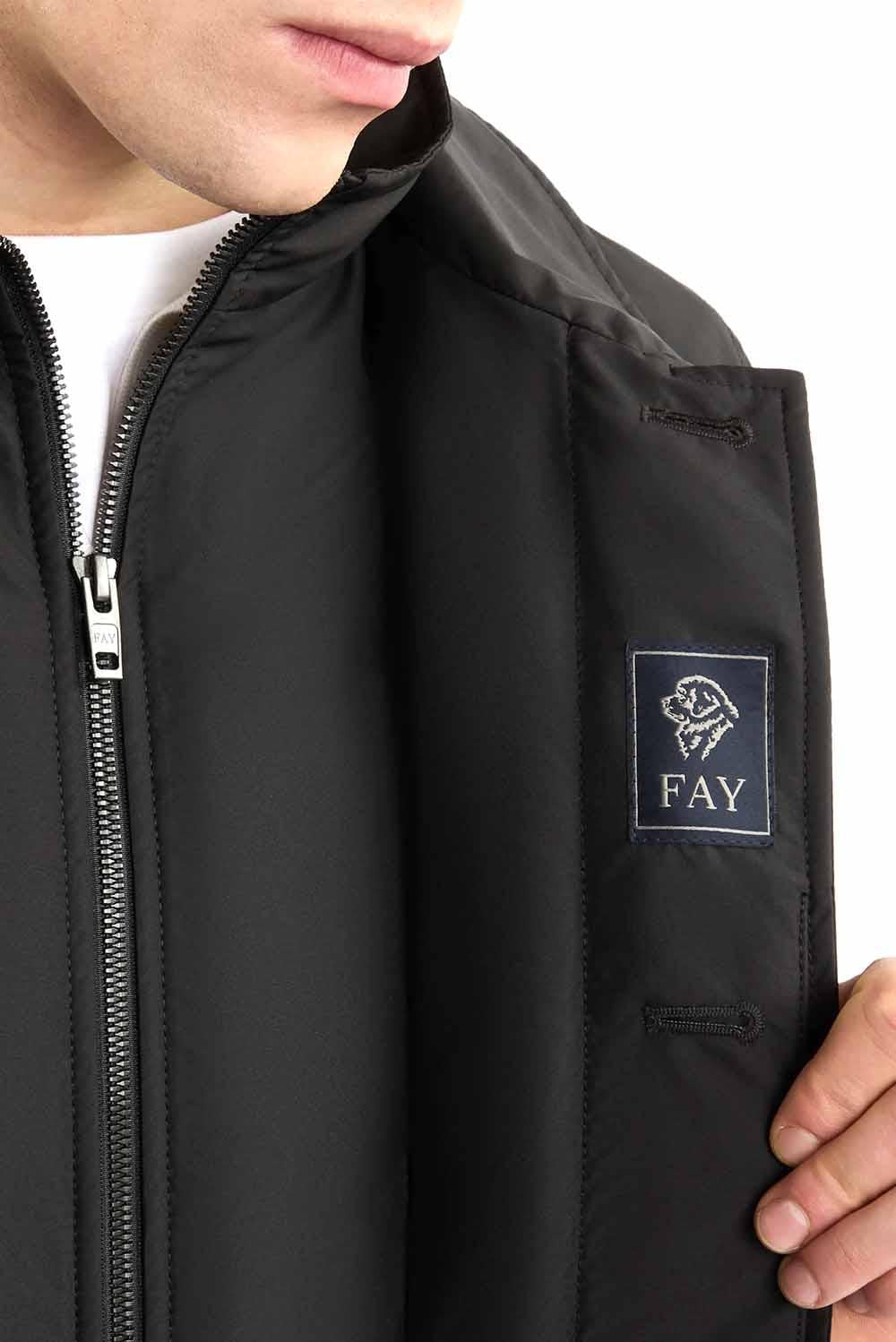  Fay Morning Coat Nero Uomo - 4