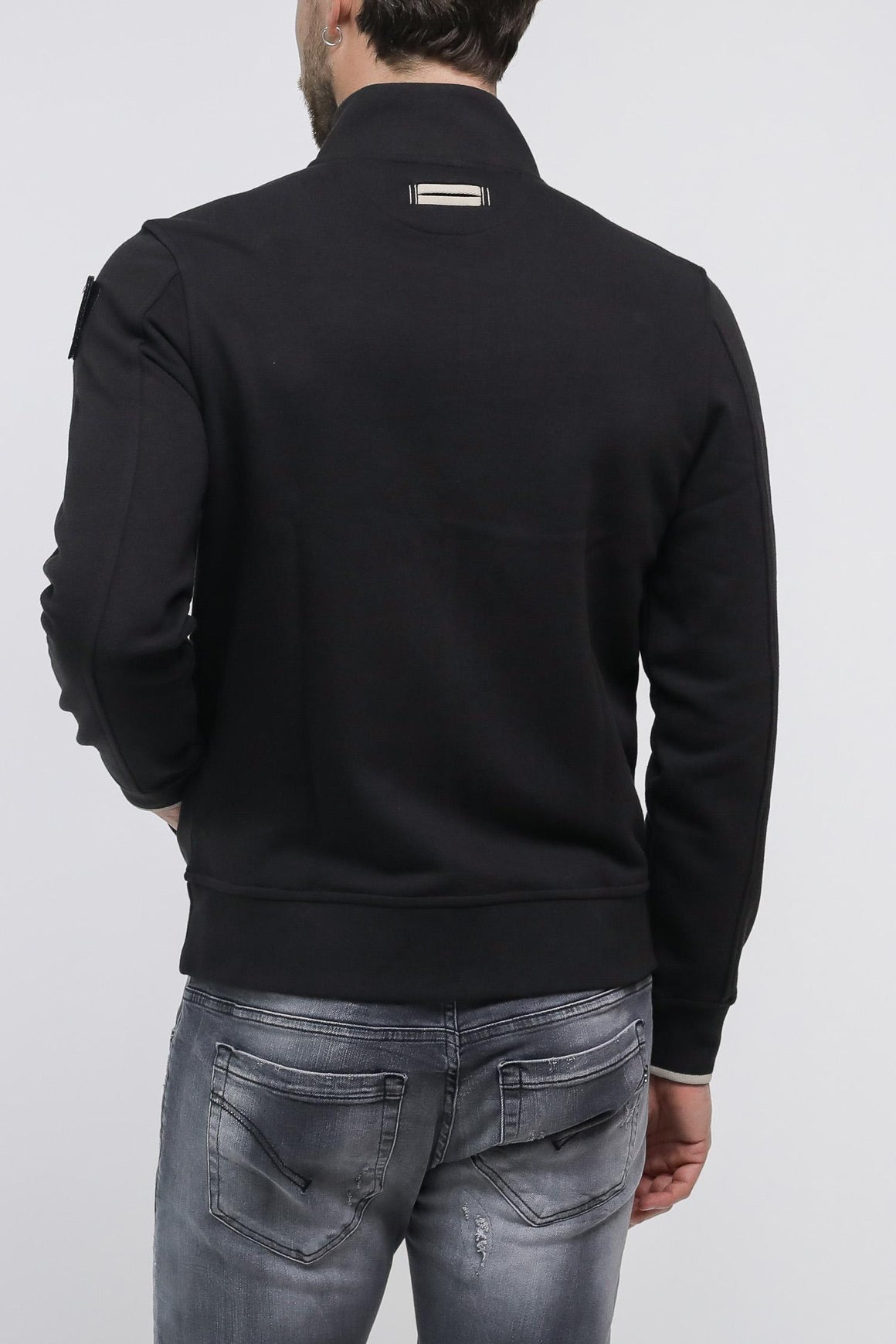  Blauer Felpa Zip Nero Uomo - 4