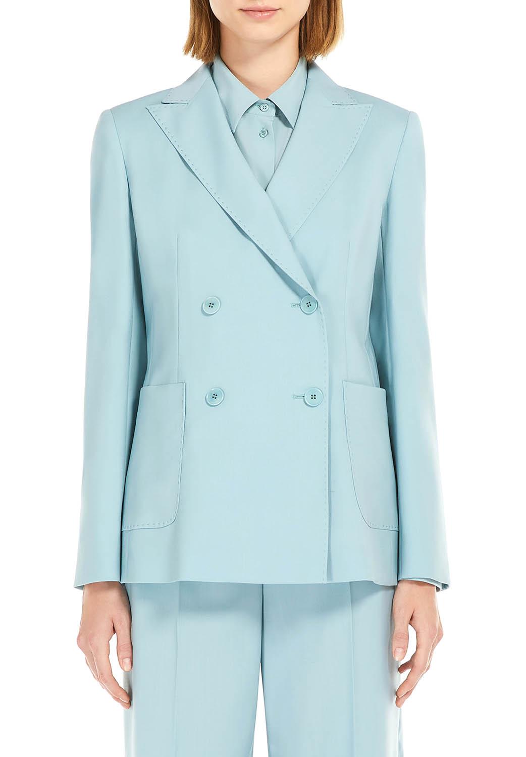  Max Mara Giacca Blazer Nervoso Verde Woman - 2