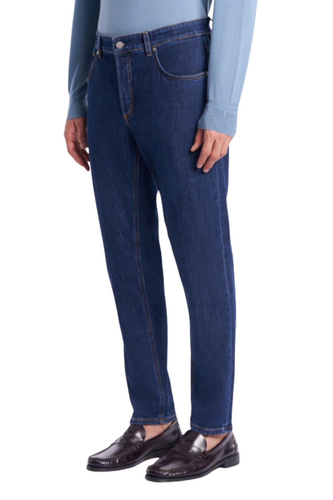  Pt Torino Jeans Relax In Denim Loose Uomo - 2