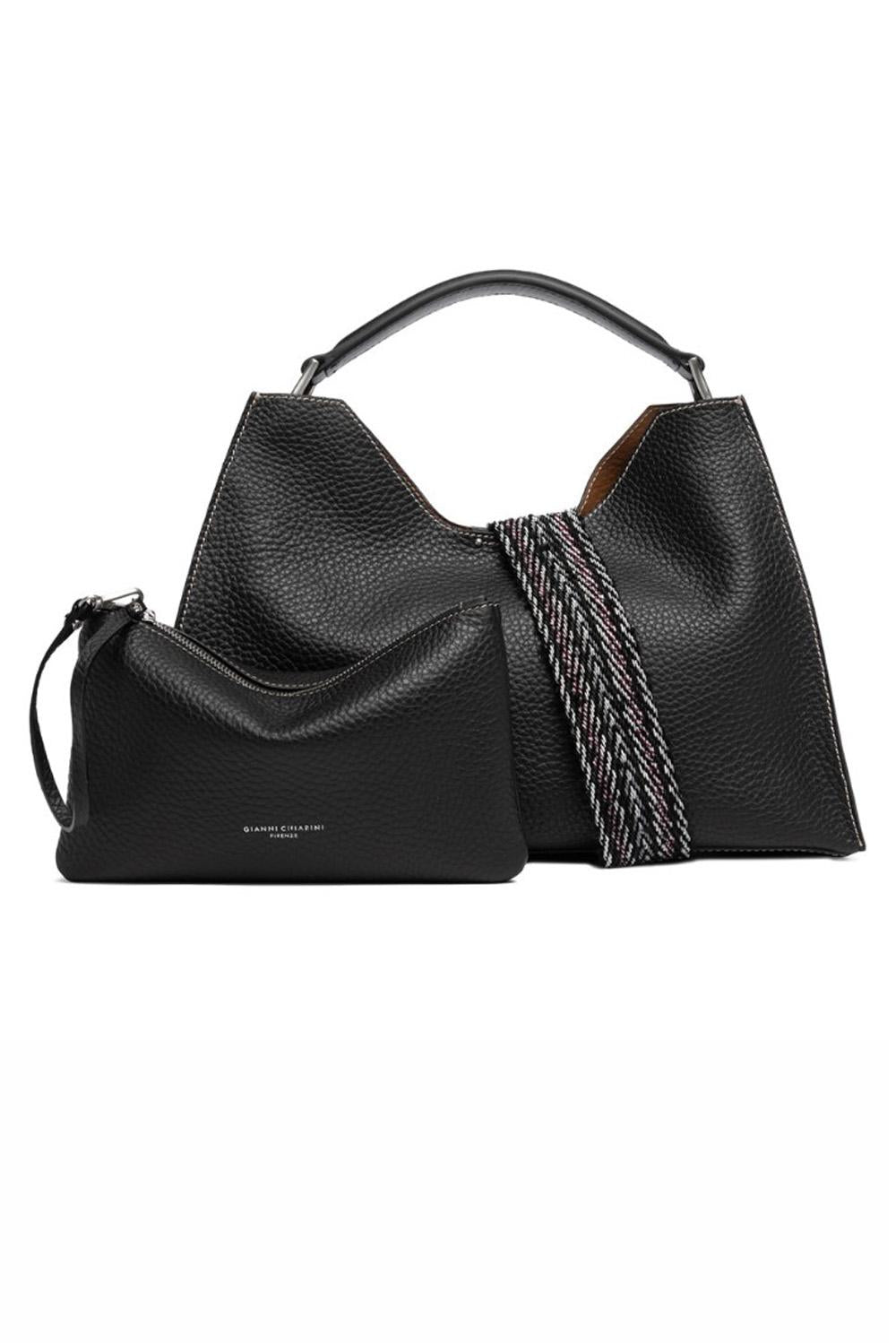  Gianni Chiarini Borsa Aurora Large Nero Castoro Woman - 4