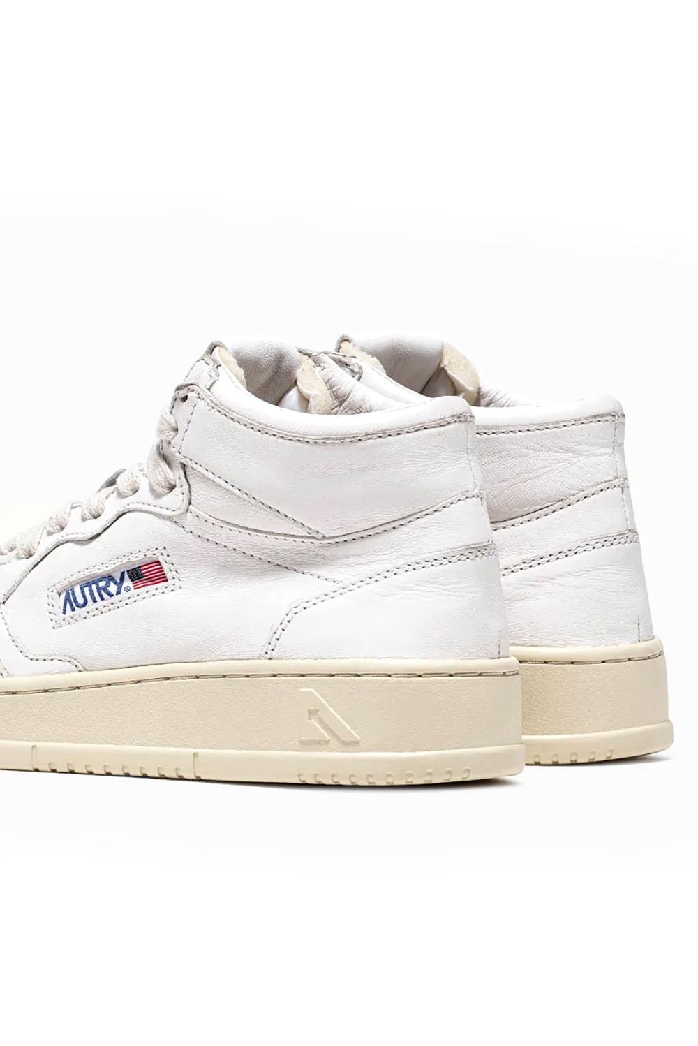  Autry Sneakers Medalist Mid Goat White Woman - 2