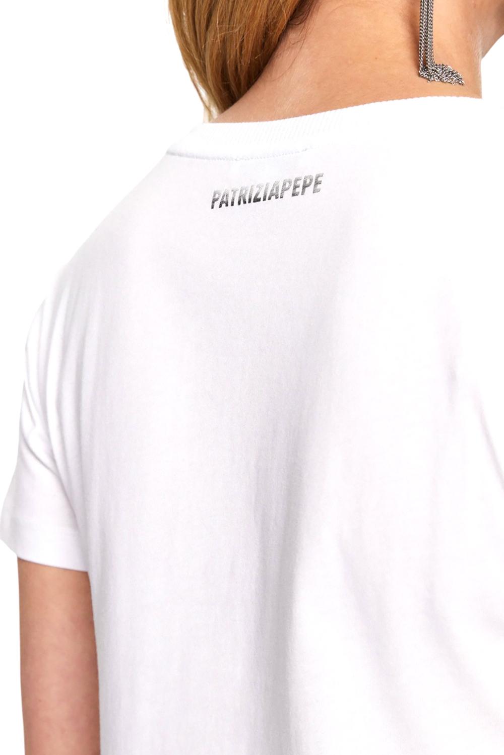  Patrizia Pepe T-shirt Logo Fly Bianco Ottico Woman - 3