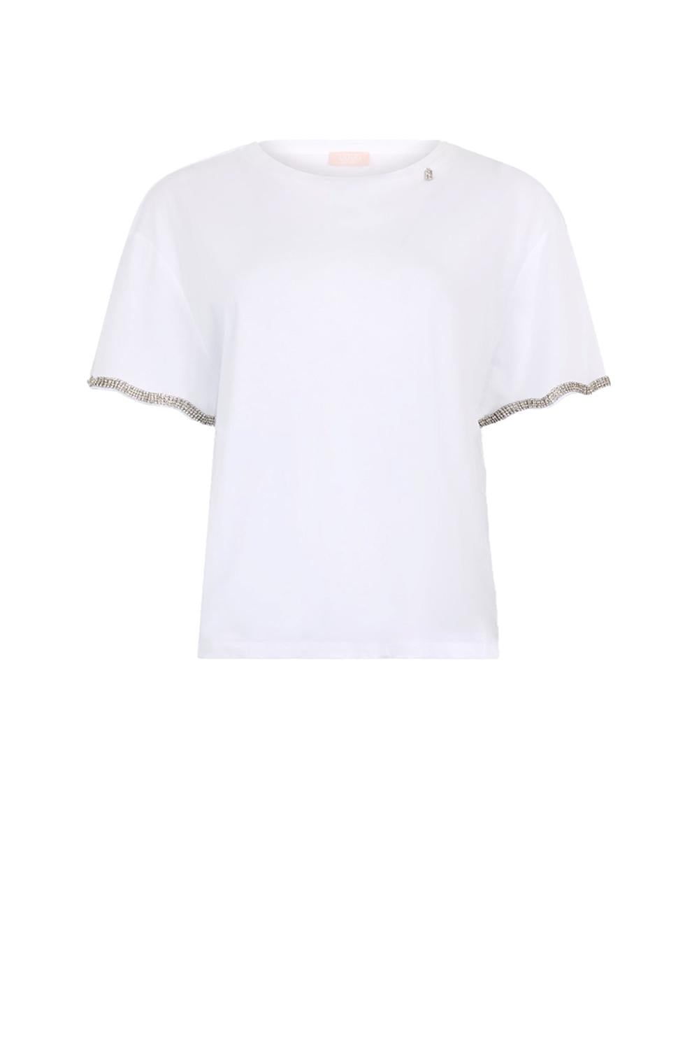  Liu Jo T-shirt Con Strass Bianco Woman - 1