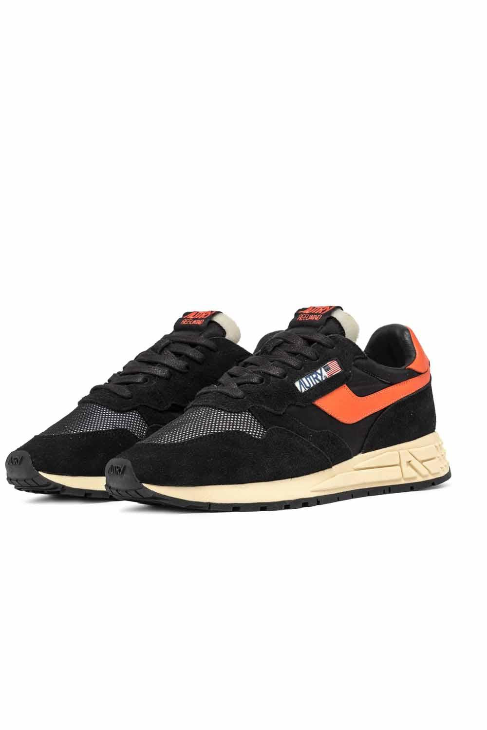  Autry Sneakers Reelwind Black Orange Uomo - 2