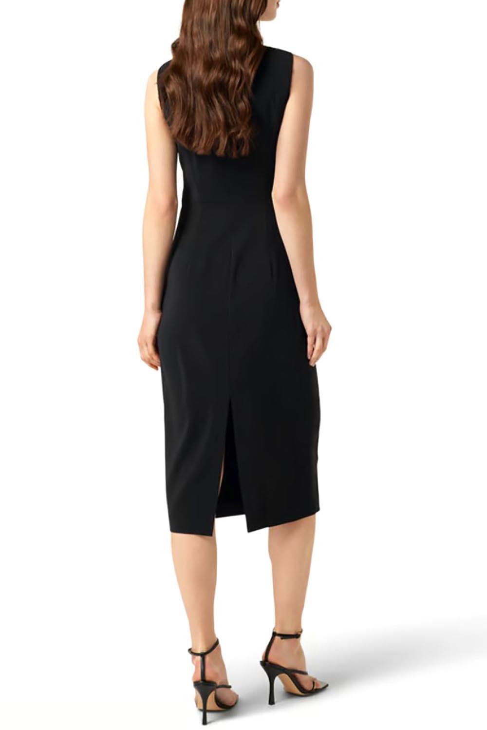  Patrizia Pepe Essential Midi Dress Black Woman - 3