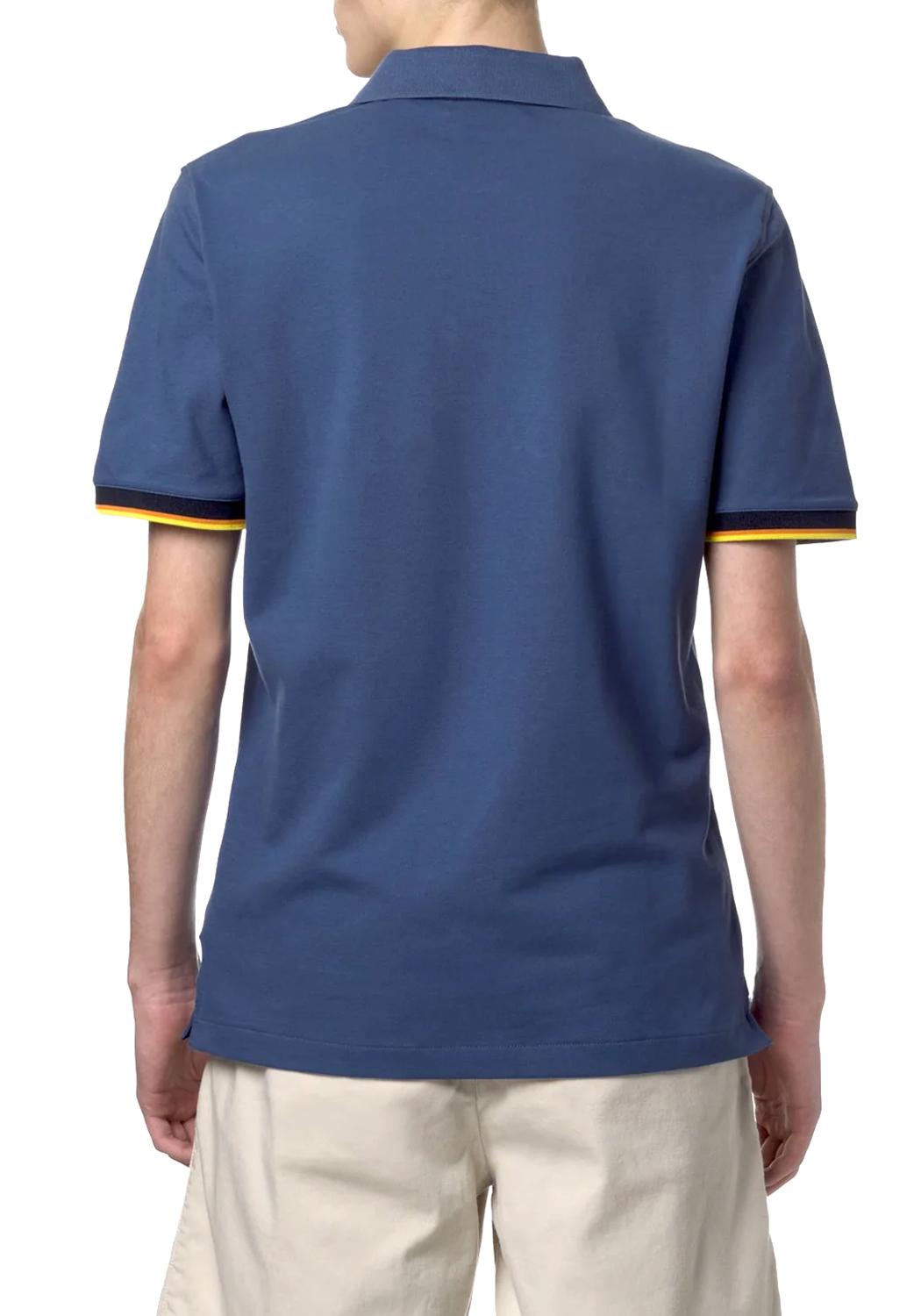  K-way Polo Vincent Blue Uomo - 4