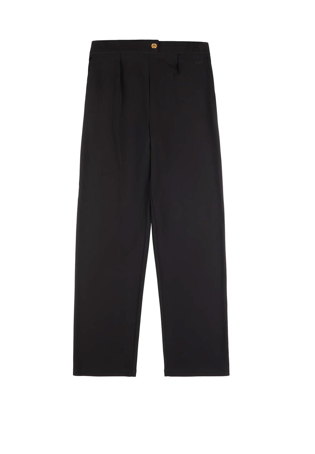  Fay Pantaloni In Jersey Nero Woman - 1