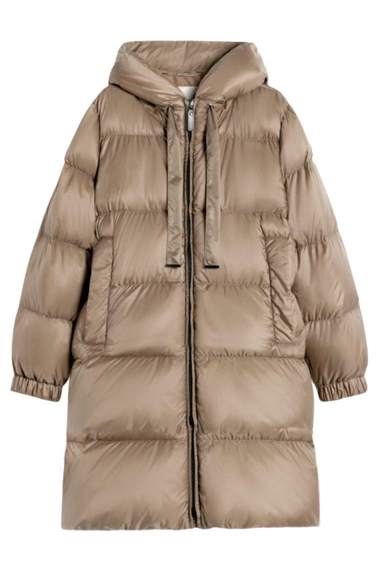 Max Mara Piumino lungo con cappuccio