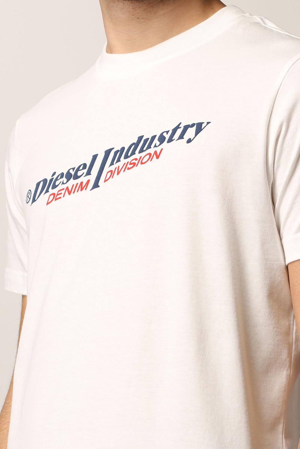  Diesel T-shirt In Cotone White Uomo - 3