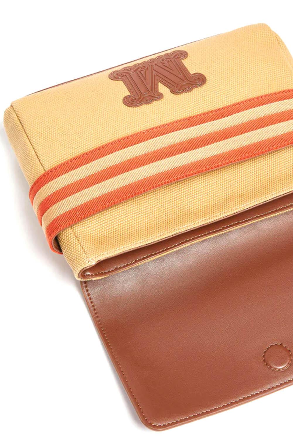  Max Mara Pochette In Canvas Opice Camel Woman - 3