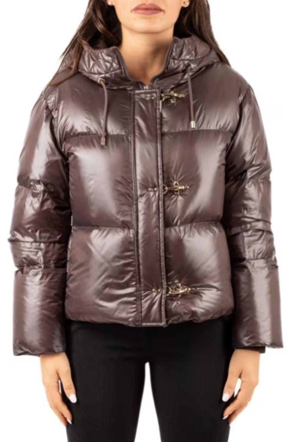  Fay Piumino Con Cappuccio Marrone Woman - 2